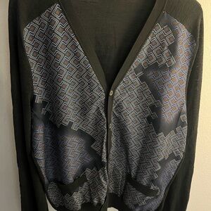 Lanvin Men’s Geometric Patterned Cardigan